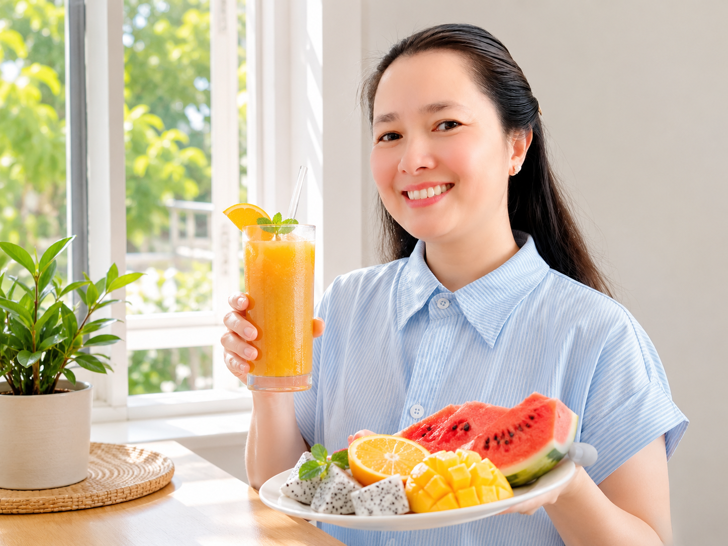 Nước ép sinh tố nên dùng ban ngày nếu buổi tối khó ngủ