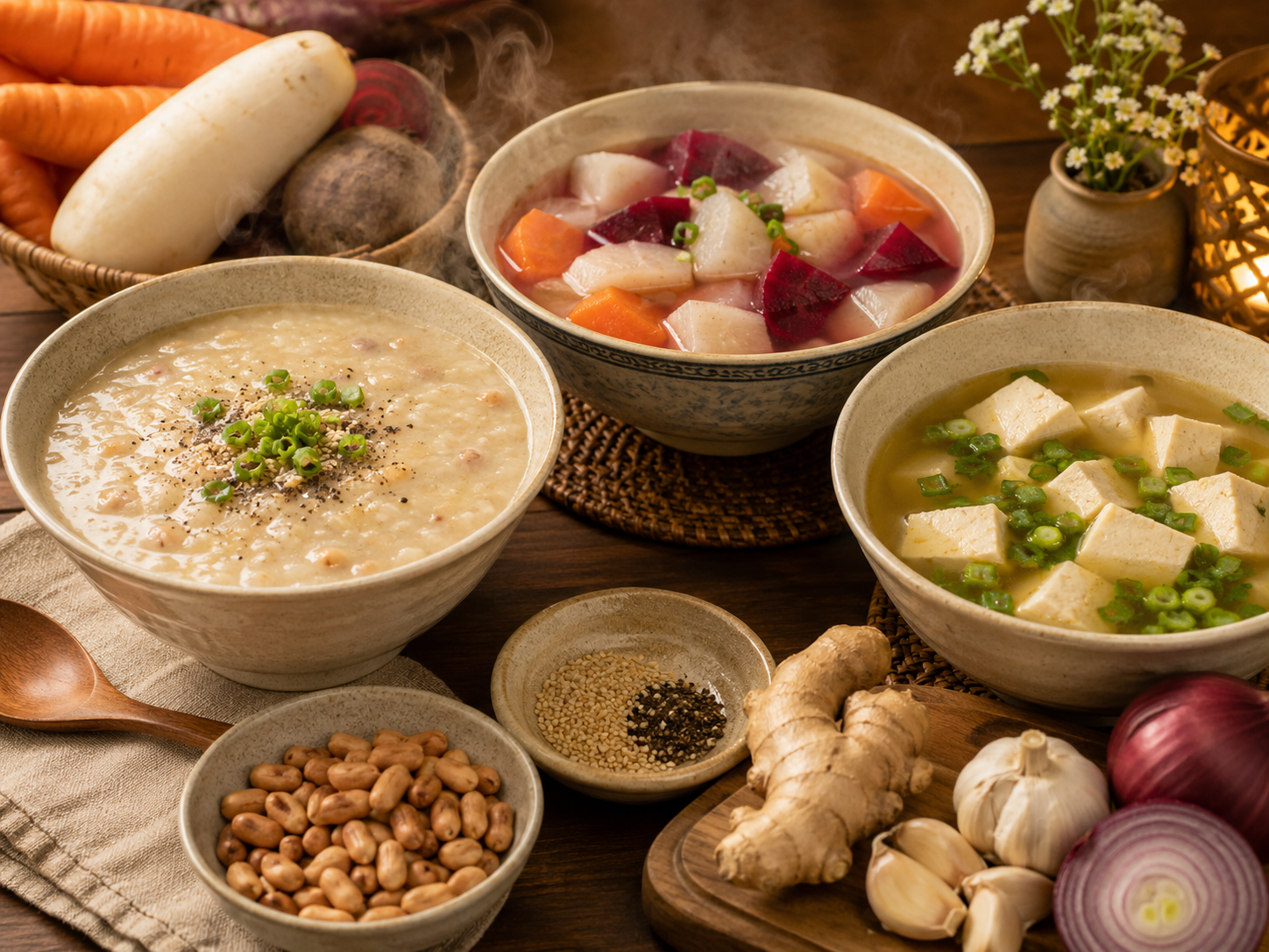 Bữa tối ấm thực vật toàn phần thay cho trái cây buổi tối khi cơ thể lạnh