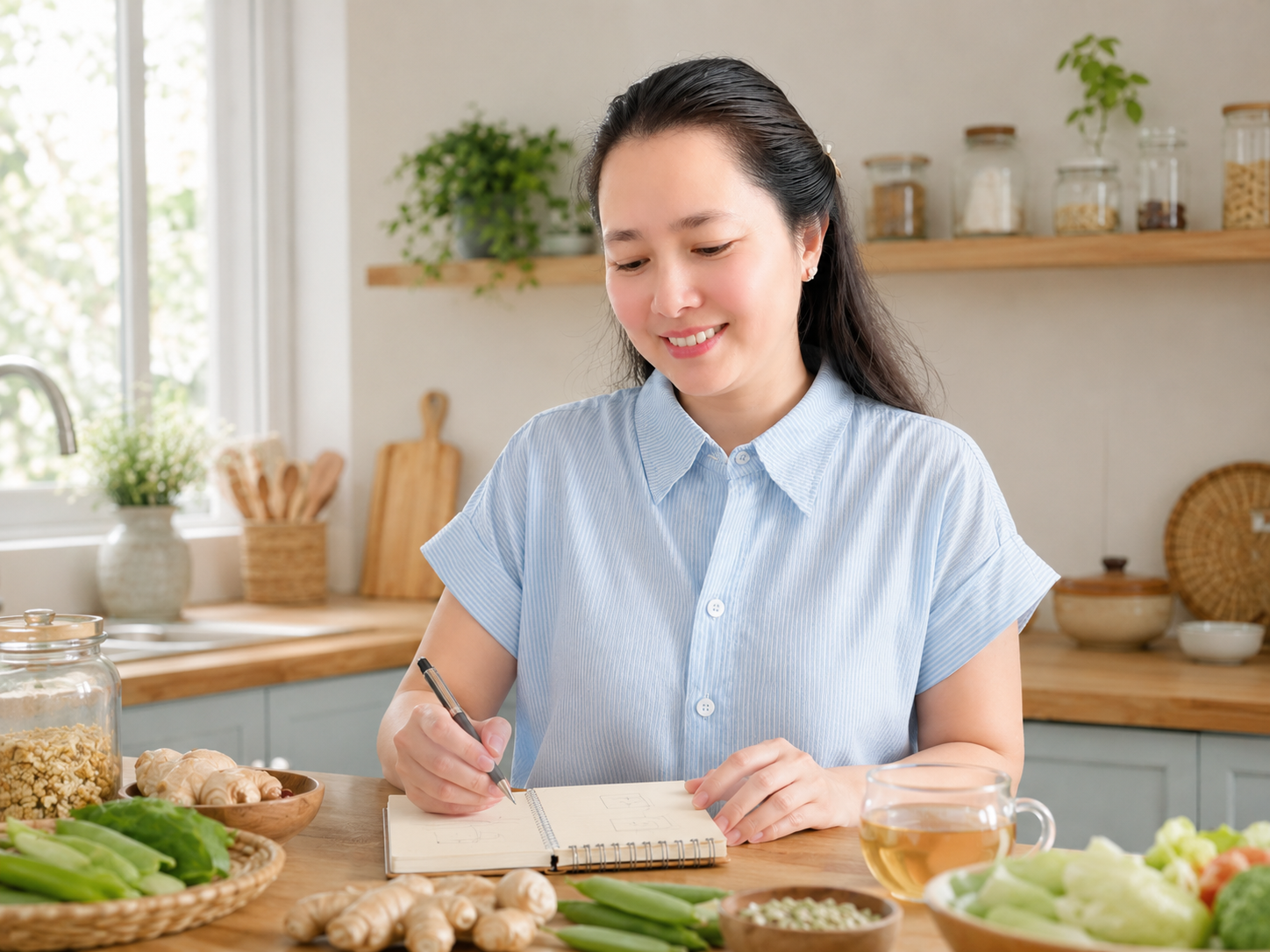 Ghi chú dinh dưỡng theo thời điểm sáng trưa tối của Hồng Gấm