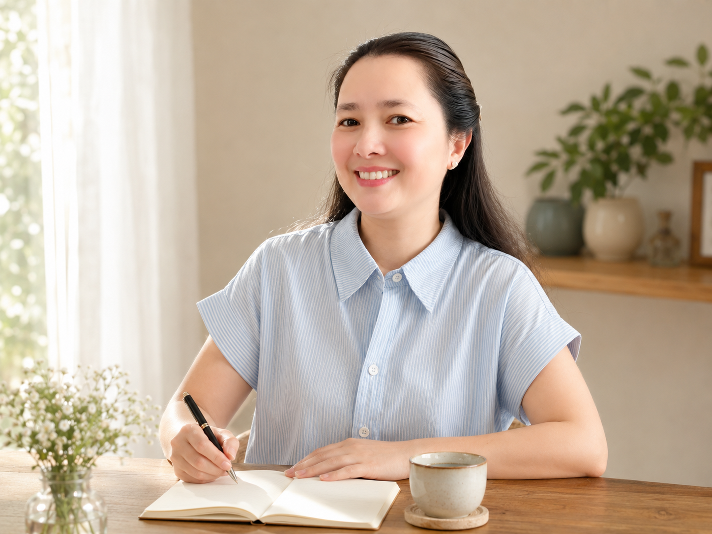 Hồng Gấm là người đồng hành lắng nghe câu chuyện cơ thể qua bữa ăn