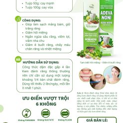 KEM ĐÁNH RĂNG TRÁI NHÀU 100Gr