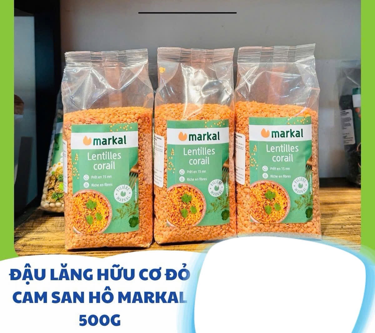 ĐẬU LĂNG CAM HỮU CƠ 500gr