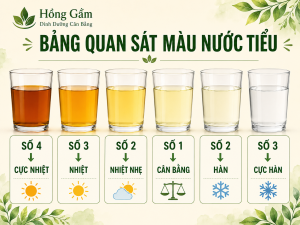 Màu nước tiểu là la bàn nhỏ giúp quan sát cơ thể mỗi ngày